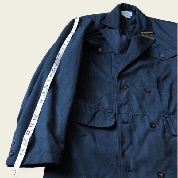 𝅺80s Marithe Francois Girbaud Military Jacket Blazer Black Grunge Mens M - Picture 11 of 13